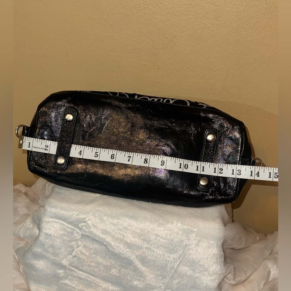 COACH Ashley Horse & Carriage Satchel Handbag w/ Shoulder Strap - Picture 10 of 16